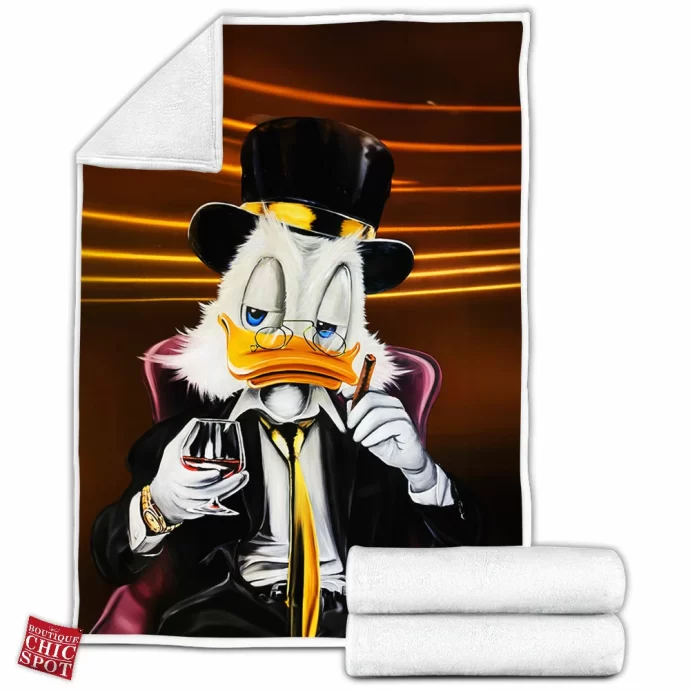 Scrooge McDuck Fleece Blanket