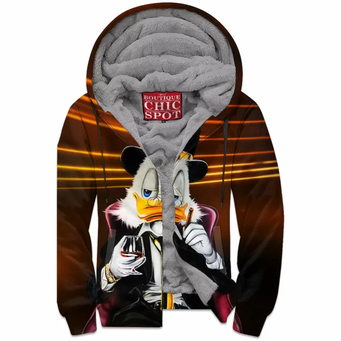 Scrooge McDuck Zip Fleece Hoodie