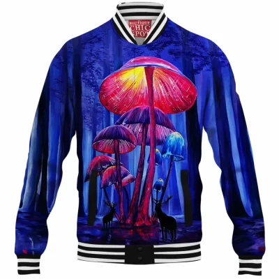Mushroom Baseball-Jacket