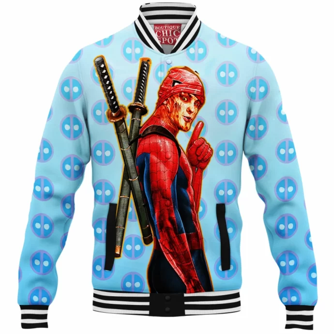 Spider Deadpool Baseball Jacket