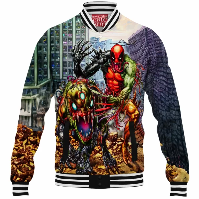 Venomized Deadpool Baseball Jacket