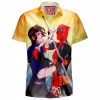 Comic Hawaiian-Shirt, Deadpool Hawaiian-Shirt