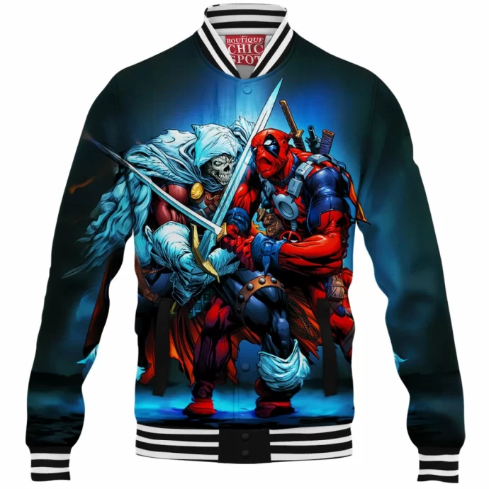 Taskmaster vs Deadpool Baseball Jacket