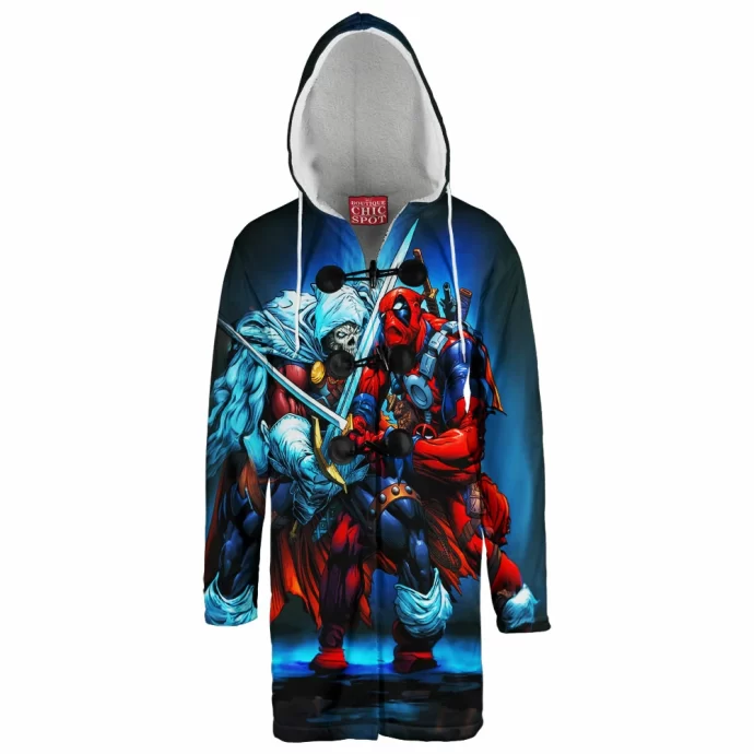 Taskmaster vs Deadpool Hooded Cloak Coat