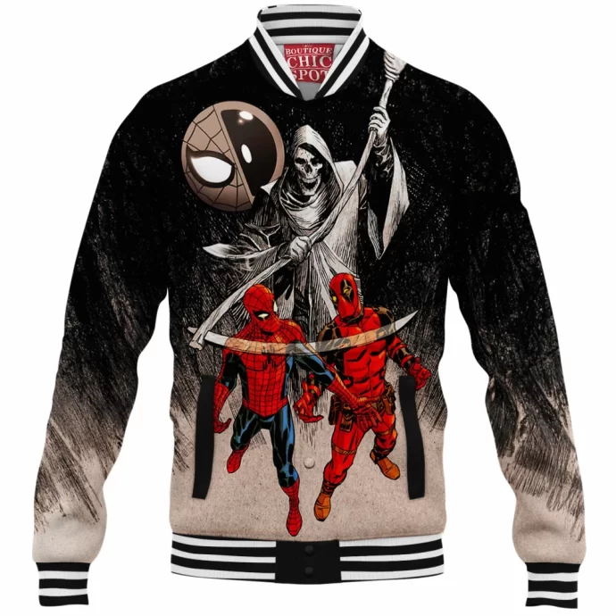 Spider-man Deadpool Baseball Jacket