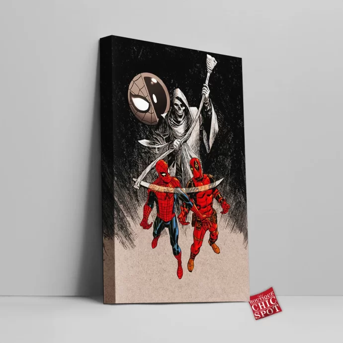 Spider-man Deadpool Canvas Wall Art