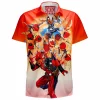 Comic Hawaiian-Shirt, Deadpool Hawaiian-Shirt