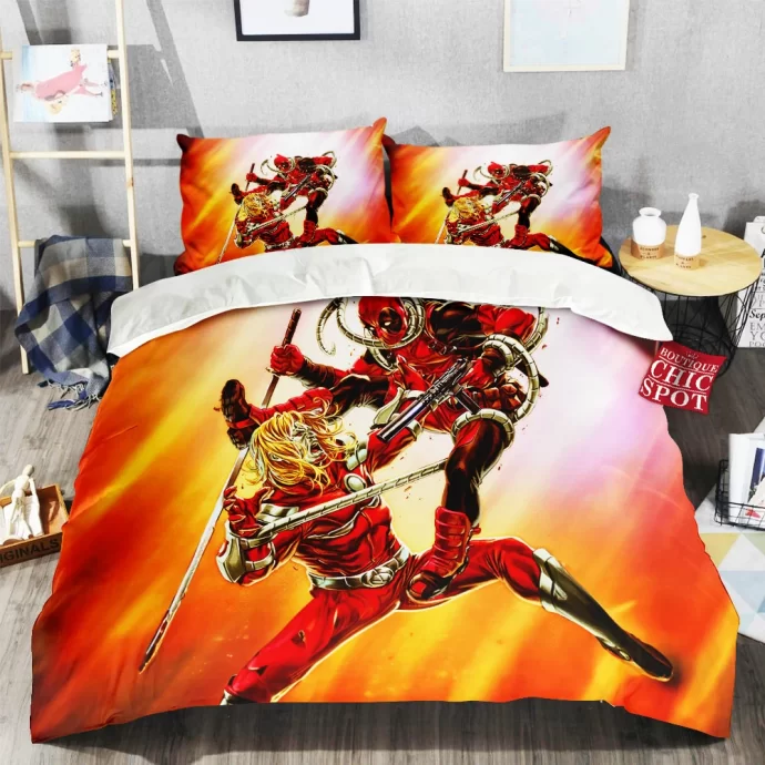 Omega Red vs Deadpool Bedding Set