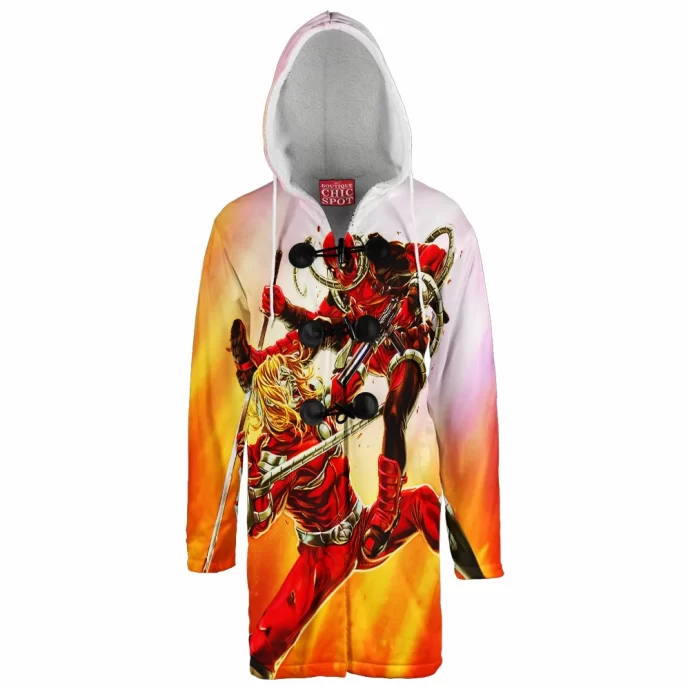 Omega Red vs Deadpool Hooded Cloak Coat