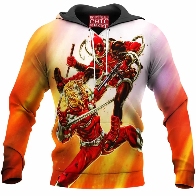 Omega Red vs Deadpool Hoodie