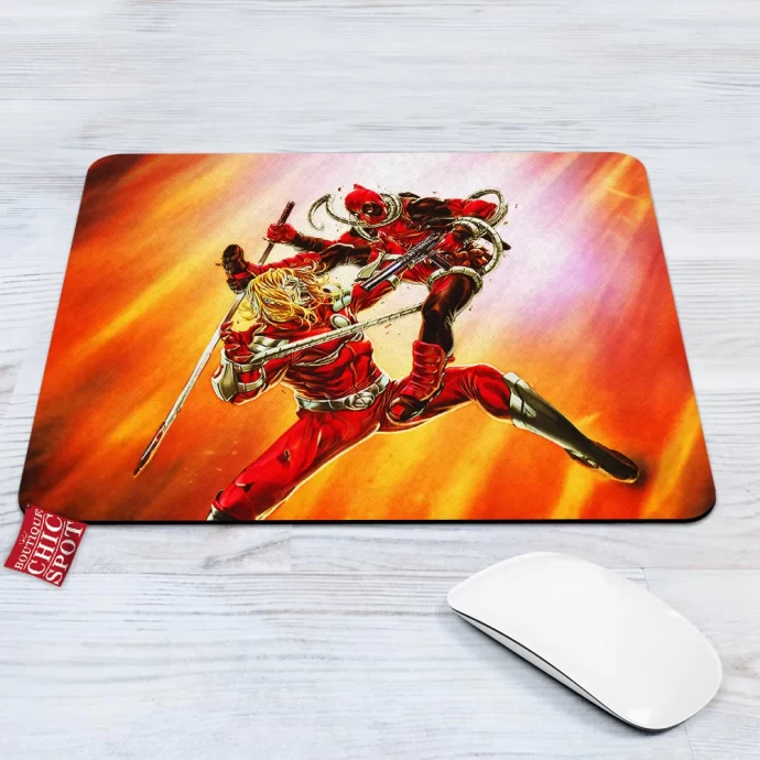 Omega Red vs Deadpool Mouse Pad