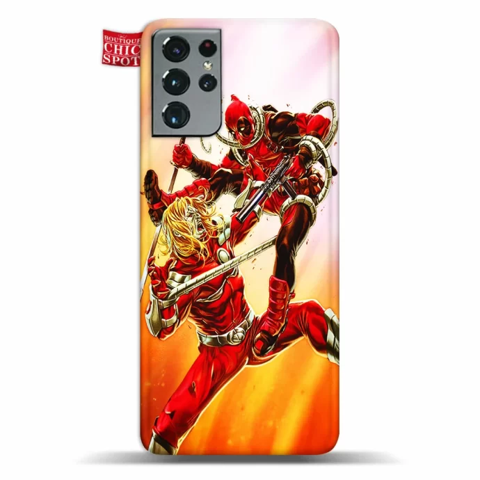 Omega Red vs Deadpool Phone Case Samsung