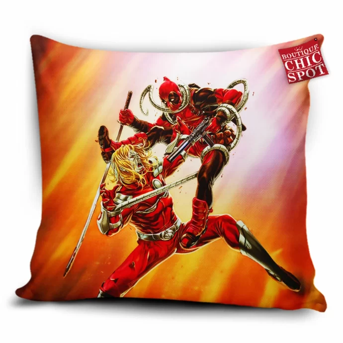 Omega Red vs Deadpool Pillow Cover