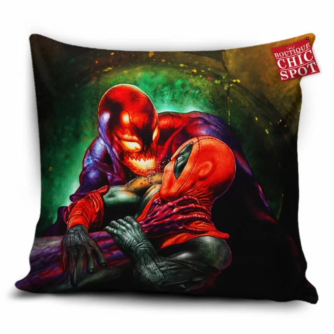 Carnage vs Deadpool Pillow Cover