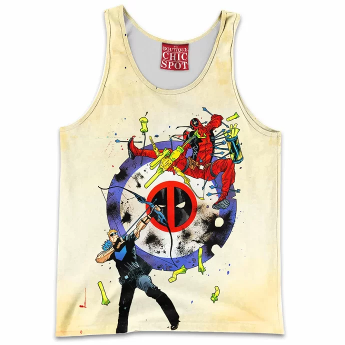 Hawkeye vs Deadpool Tank Top