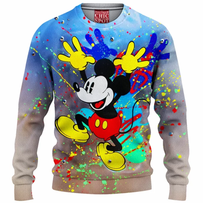 Mickey Mouse Knitted Sweater