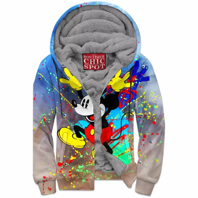 Mickey Mouse Zip Fleece Hoodie