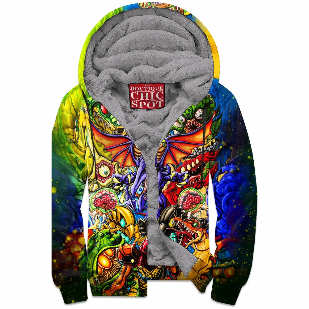 Game Zip-Fleece-Hoodie, Metroid Zip-Fleece-Hoodie, Samus Zip-Fleece-Hoodie 1 T DUONG Boutique 6670 Zip Fleece Hoodie