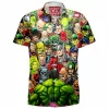 Comic Hawaiian-Shirt, Hulk Hawaiian-Shirt, Hulk Villains Hawaiian-Shirt