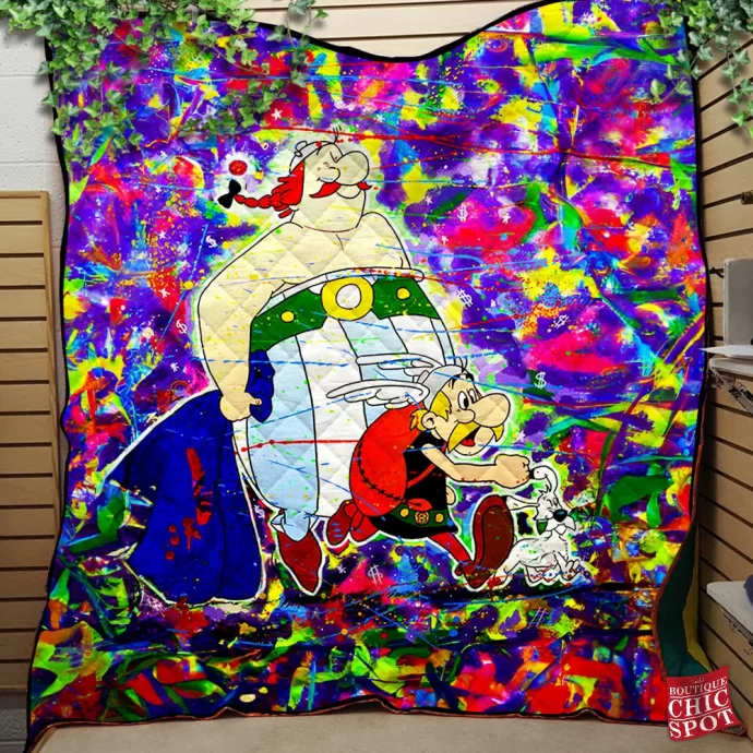 Asterix and Obelix Quilt Blanket