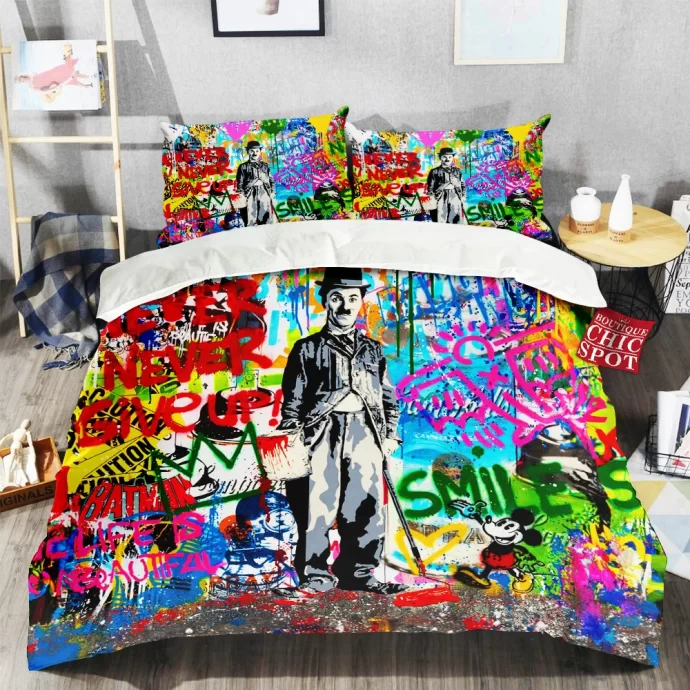 Charlie Chaplin Bedding Set