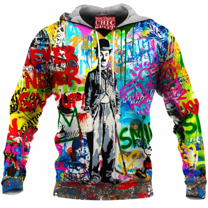 Charlie Chaplin Fleece Hoodie