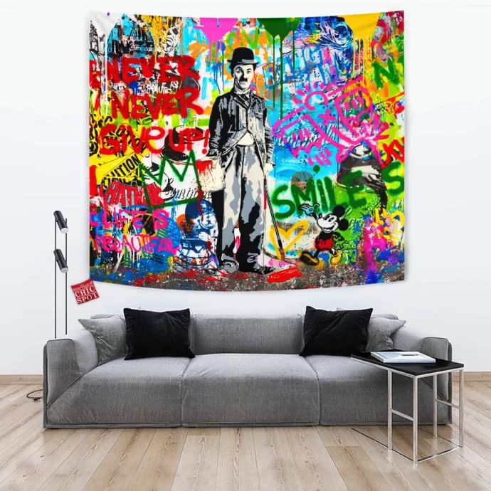 Charlie Chaplin Tapestry