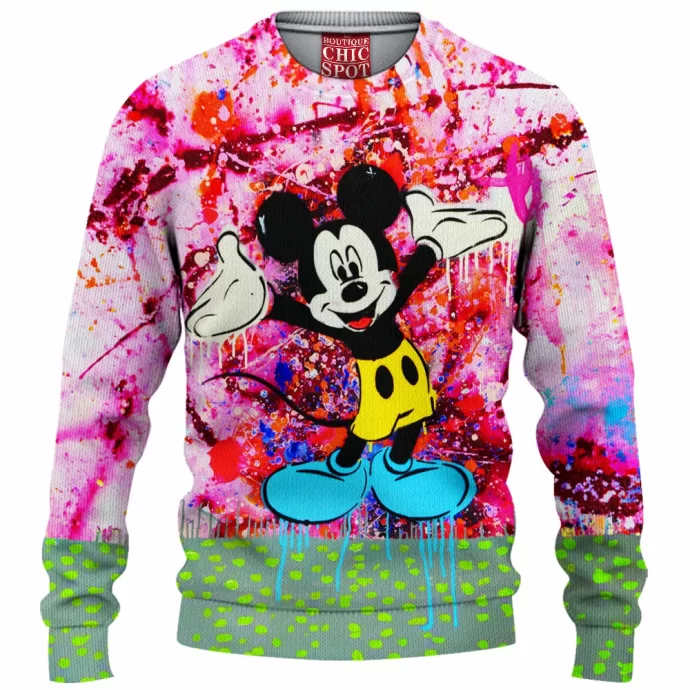 Mickey Mouse Knitted Sweater