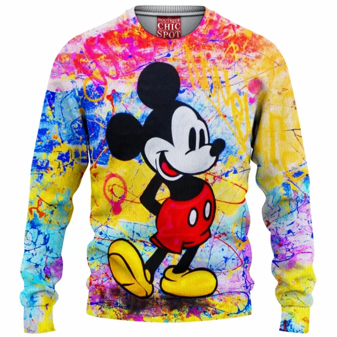 Mickey Mouse Knitted Sweater