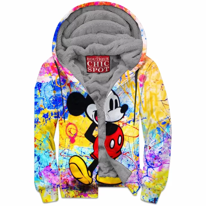 Mickey Mouse Zip Fleece Hoodie