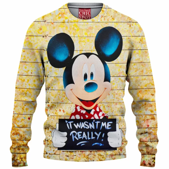 Mickey Mouse Knitted Sweater