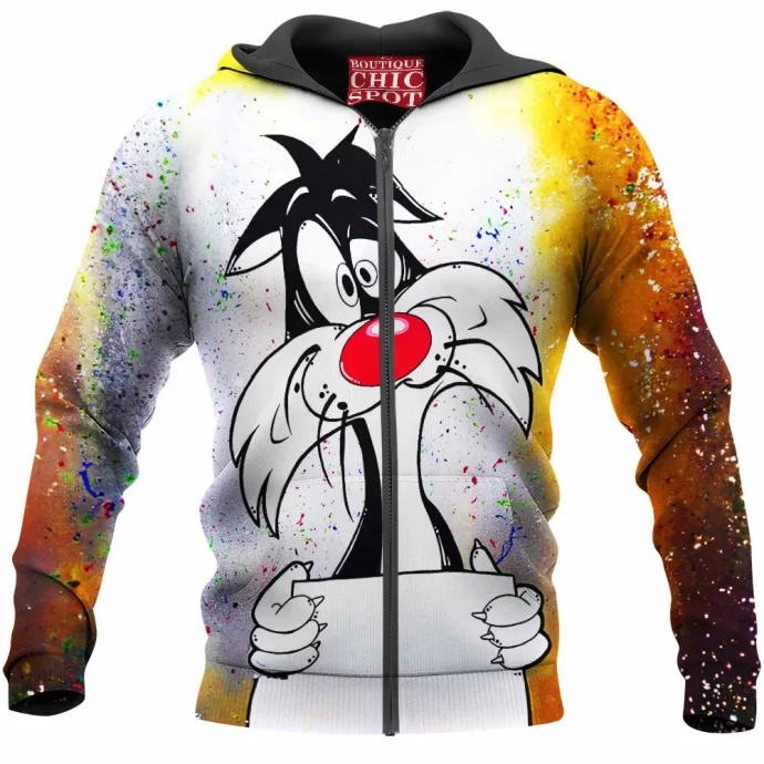 Sylvester the Cat,Meow Zip Hoodie