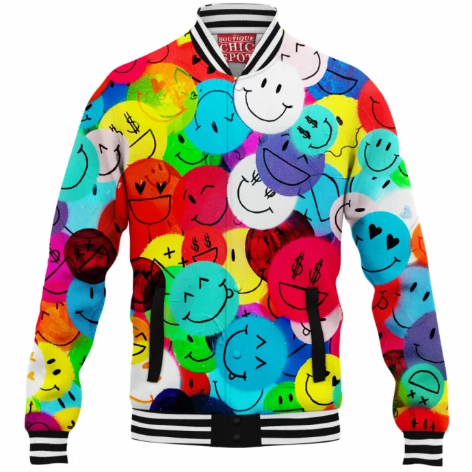 Smile Emotion Baseball Jacket