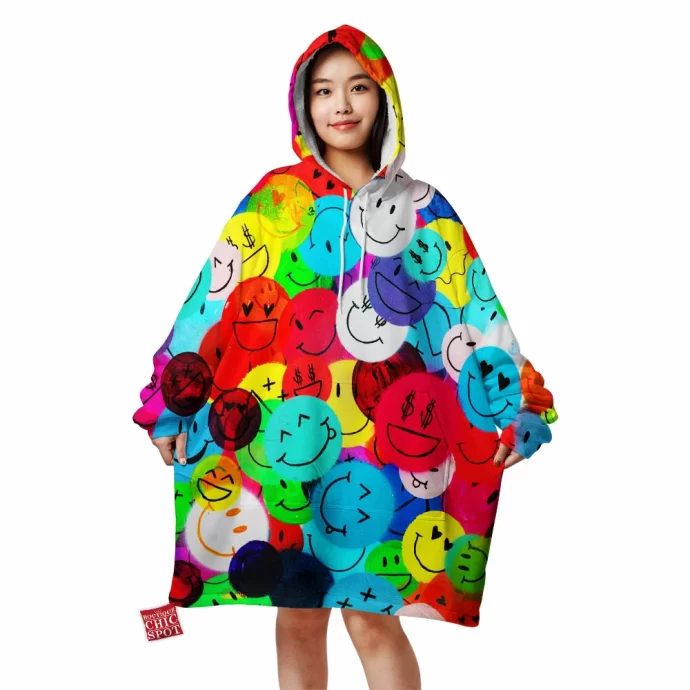 Smile Emotion Blanket Hoodie