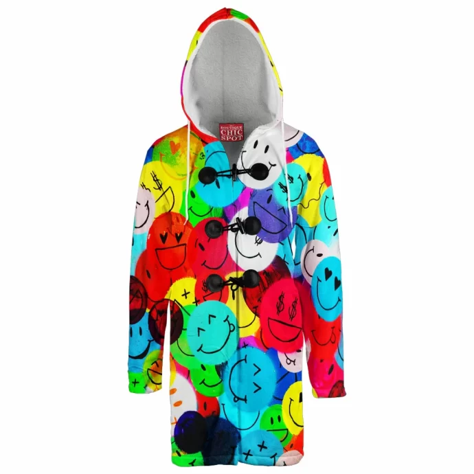 Smile Emotion Hooded Cloak Coat