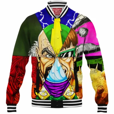 Comic Baseball-Jacket, Spider-man Villains Baseball-Jacket