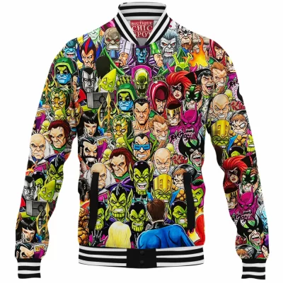Comic Baseball-Jacket, Fantastic Four Baseball-Jacket