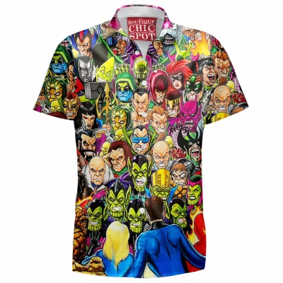 Comic Hawaiian-Shirt, Fantastic Four Hawaiian-Shirt