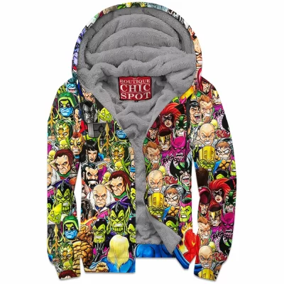 Comic Zip-Fleece-Hoodie, Fantastic Four Zip-Fleece-Hoodie