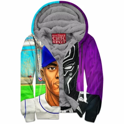 Comic Zip-Fleece-Hoodie, Black Panther Zip-Fleece-Hoodie