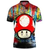 Game Polo Shirt, Champignon Polo Shirt, Mario Polo Shirt