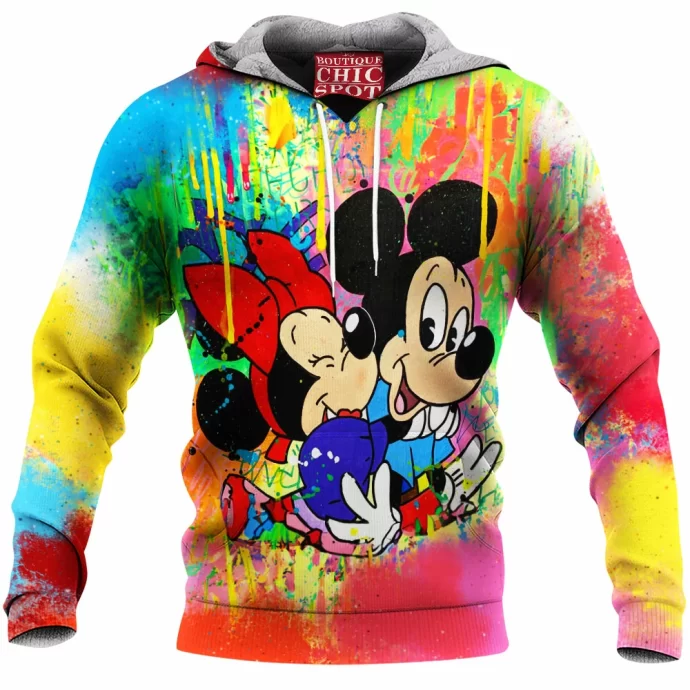 Mickey Mouse and Minnie Mouse Fleece Hoodie