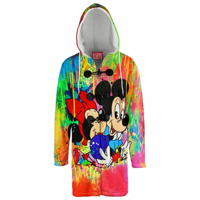 Mickey Mouse and Minnie Mouse Hooded Cloak Coat