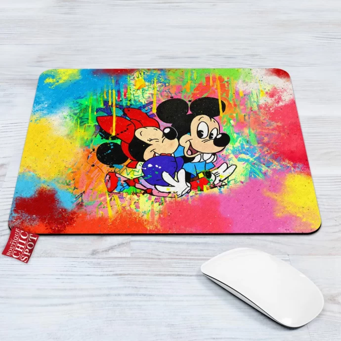 Mickey Mouse and Minnie Mouse Mouse Pad