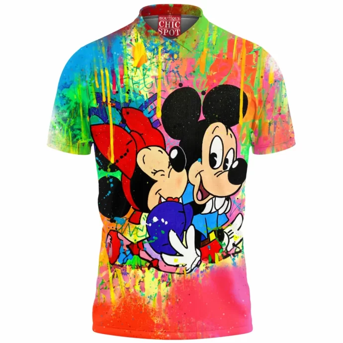 Mickey Mouse and Minnie Mouse Polo Shirt