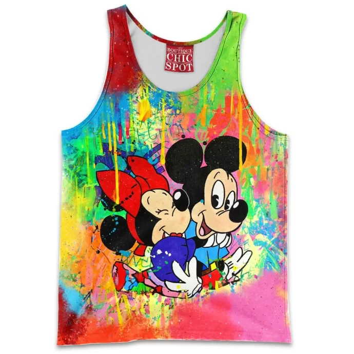 Mickey Mouse and Minnie Mouse Tank Top