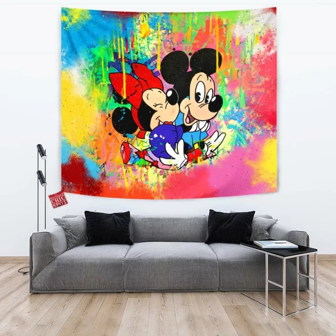 Mickey Mouse and Minnie Mouse Tapestry