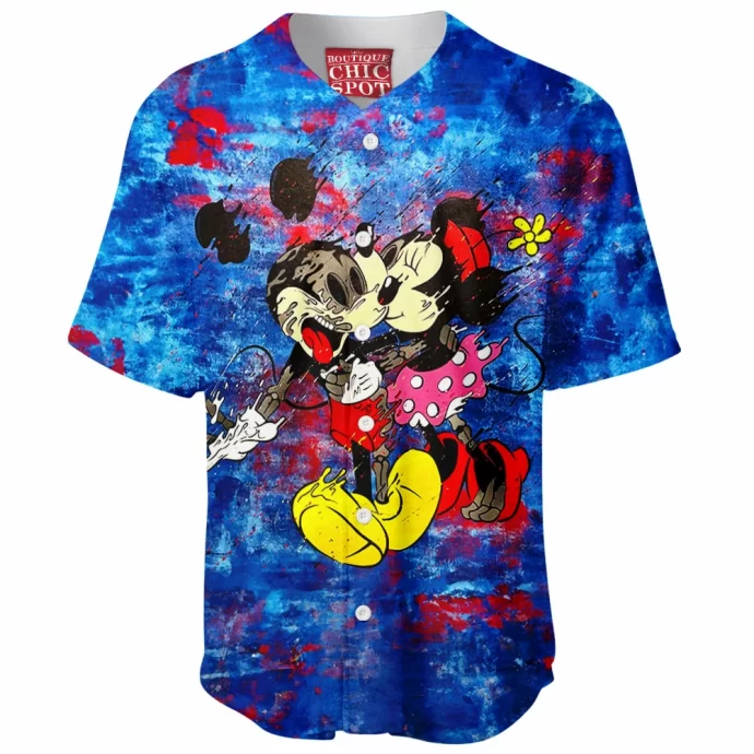 Mickey Mouse and Minnie Mouse Baseball Jersey