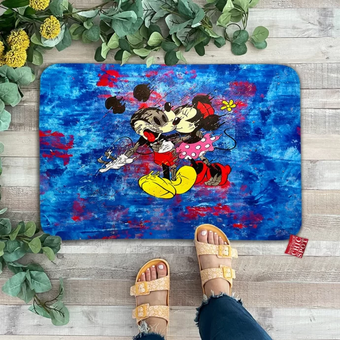 Mickey Mouse and Minnie Mouse Doormat