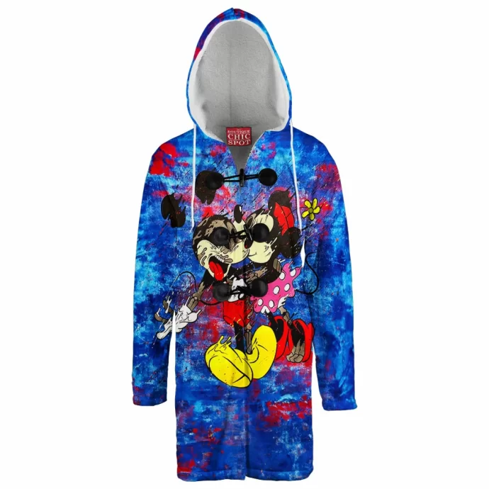 Mickey Mouse and Minnie Mouse Hooded Cloak Coat